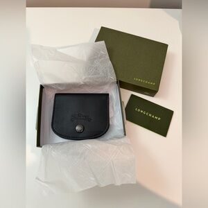 Longchamp Le Pliage Xtra Card Holder— Black - Leather